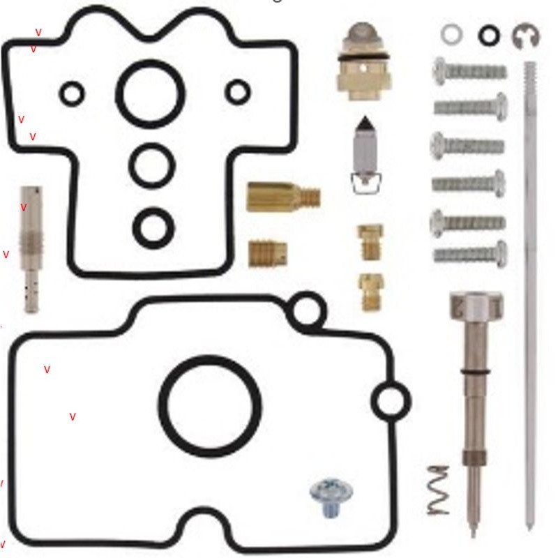 Zestaw naprawczy gaźnika Yamaha YZ 250F '01-'02 - BEARING WORX (26-1287)