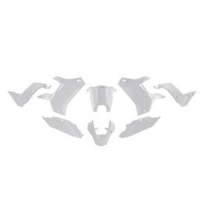 Komplet plastików RACETECH (RTECH) T7 REVOLUTION Yamaha Tenere 700 '19-'24 Biały