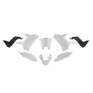 Komplet plastików RTECH do Yamaha Tenere 700 '19-'24 biały/czarny