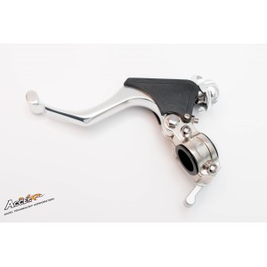 Uchwyt dźwigni sprzęgła + hot start universal - kolor tytanowy (3 poziomowe dźwignie)