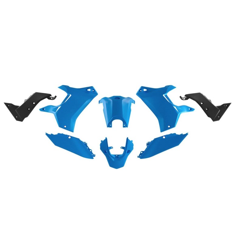 Komplet plastików RTECH Yamaha Tenere 700 '19-'24 - jasny niebieski/czarny