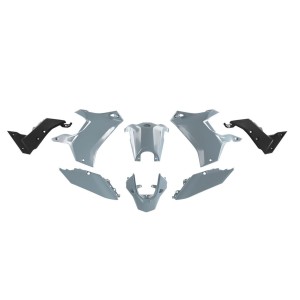 Komplet plastików RACETECH (RTECH) T7 Revolution Yamaha Tenere 700 '19-'24 szary/czarny
