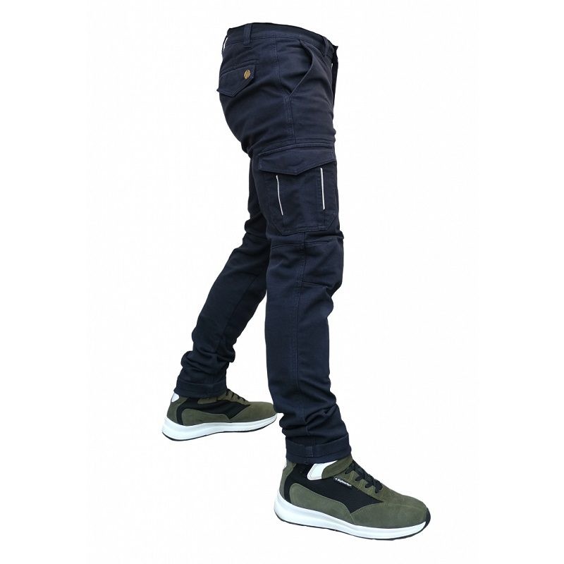 Modeka Spodnie Jeansy Motocyklowe City Nomad Swat - kolor czarny, rozmiar XL