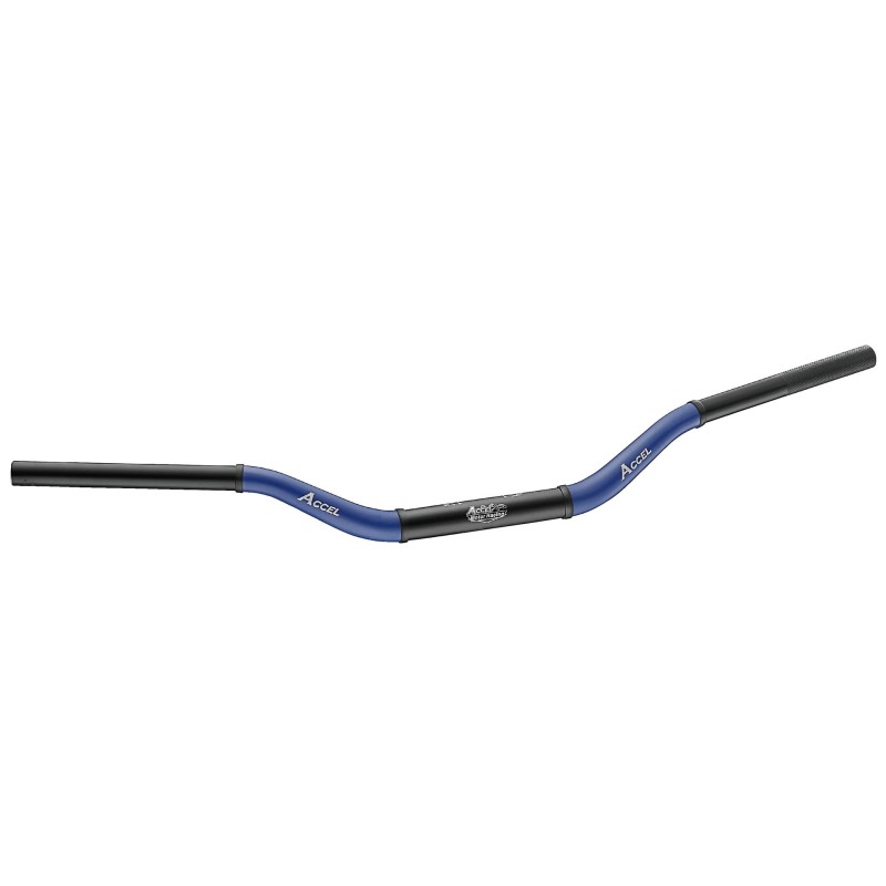 Kierownica aluminiowa do motocykla Honda CR 28,6 mm taper MX - niebiesko-czarna