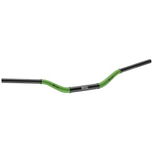Kierownica aluminiowa do motocykla Yamaha YZ - 28,6 mm, ergal 7075-T6, dwukolorowa zielono-czarna