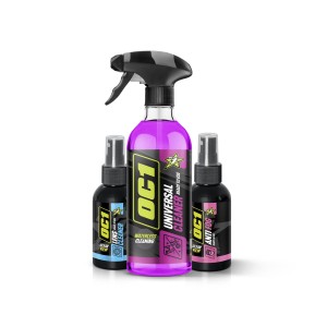 OC1 ZESTAW HELMET & VISIOR Lens Cleaner 100ml + Anti Fog 100ml + Universal Cleaner 0,45L
