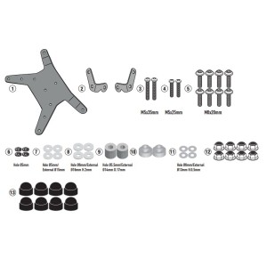Mocowanie szyby KAPPA 7710DK i 7710DTK do KTM 390 Adventure i 790 Adventure / R