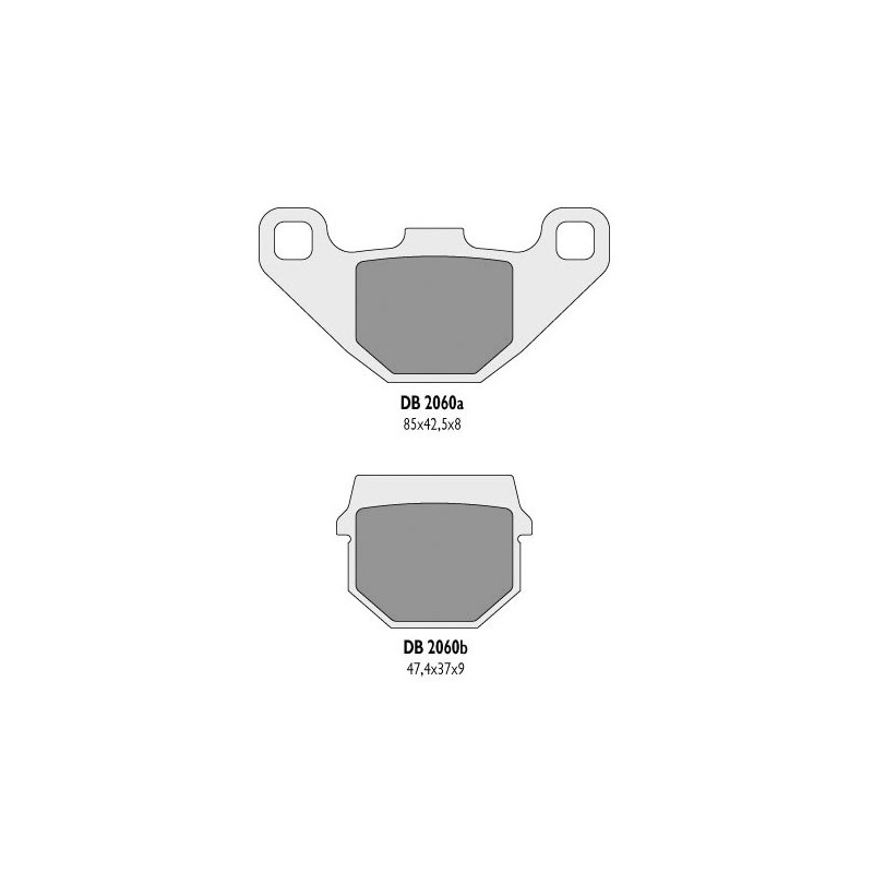 Klocki hamulcowe DELTA BRAKING KH83 - Zamienniki DB2060MX-N i DB2060QD-N