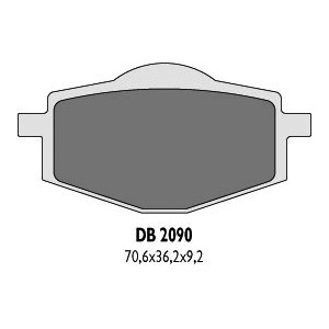 Klocki hamulcowe DELTA BRAKING KH101 TYŁ - Zamienniki DB2090MX-D i DB2090QD-D