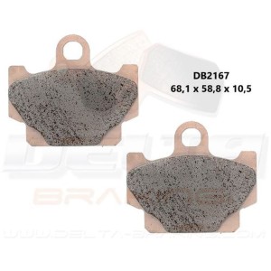 Klocki hamulcowe przód do Yamaha XV 250 Virago '89-'94, SR 125 '92-'96 - DB2167MX-D i DB2167QD-D
