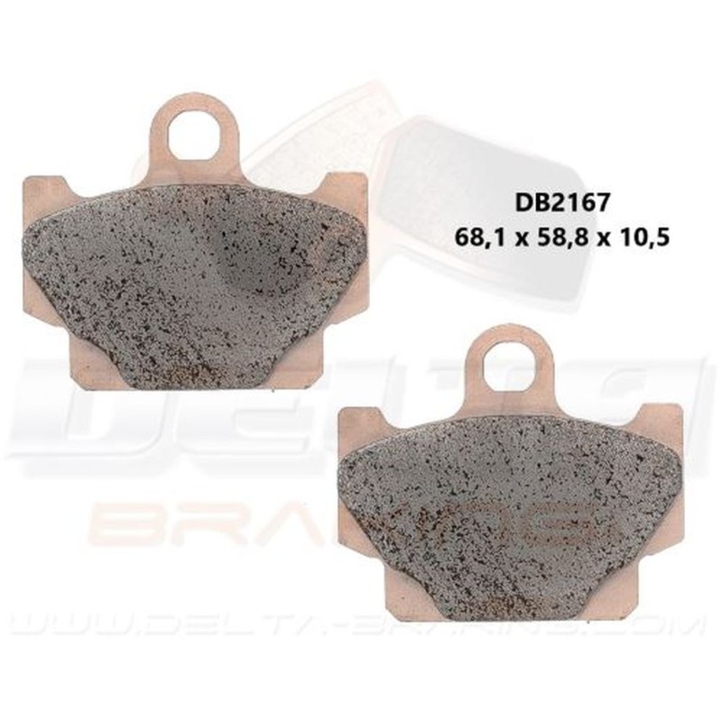 Klocki hamulcowe przód do Yamaha XV 250 Virago '89-'94, SR 125 '92-'96 - DB2167MX-D i DB2167QD-D