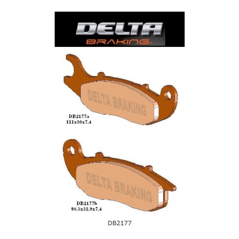 Klocki hamulcowe DELTA BRAKING KH465 do HONDA CRF 230/250L, AJP PR7 - Zamiennik DB2177MX-D i DB2177QD-D