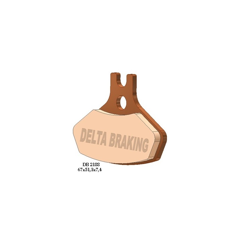 Klocki hamulcowe DELTA BRAKING KH468 do Can-Am DS 450 (08-14) - Zamiennik DB2188MX-N i DB2188QD-N
