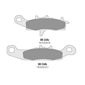 Klocki hamulcowe DELTA BRAKING KH258, KH349 - zamienniki DB2260MX-D i DB2260QD-D