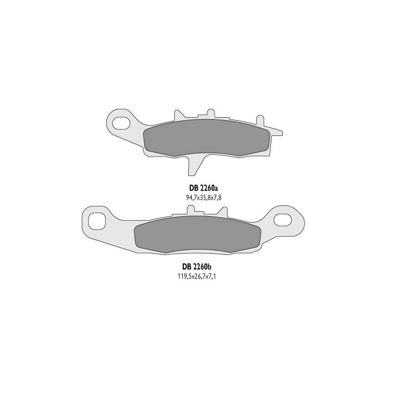 Klocki hamulcowe DELTA BRAKING KH258, KH349 - zamienniki DB2260MX-D i DB2260QD-D