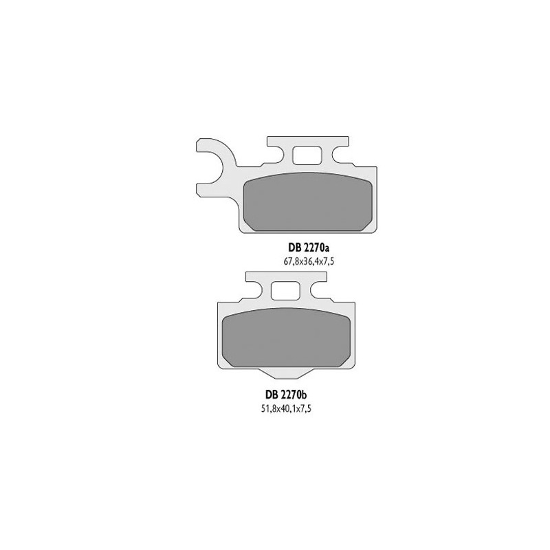 Klocki hamulcowe DELTA BRAKING KH302 KX65 TYŁ - zamiennik DB2270MX-D i DB2270QD-D