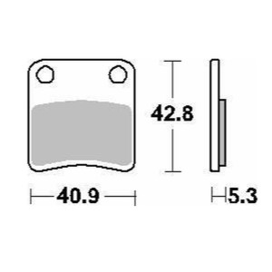 Klocki hamulcowe DELTA BRAKING KH257/2 do Aprilii Mana 850, SRV 850 i BMW C 600/650