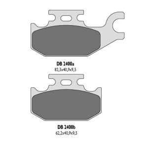 Klocki hamulcowe DELTA BRAKING KH307 do Yamahy YFM - Zamiennik DB2400MX-D i DB2400QD-D