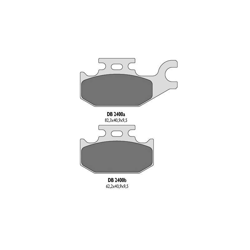 Klocki hamulcowe DELTA BRAKING KH307 do Yamahy YFM - Zamiennik DB2400MX-D i DB2400QD-D