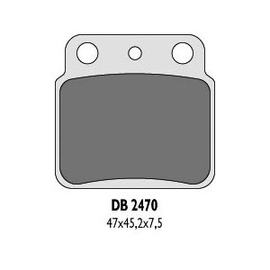 Klocki hamulcowe DELTA BRAKING KH137 LTZ400 / LTR450 - Tył