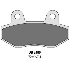 Klocki hamulcowe DELTA BRAKING KH86 - zamienniki DB2480MX-N i DB2480QD-N