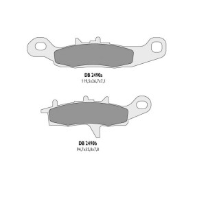 Klocki hamulcowe DELTA BRAKING KH342 KVF do lewego przedniego hamulca - zamienniki DB2490MX-D i DB2490QD-D