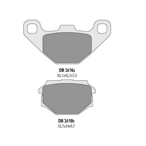 Klocki hamulcowe DELTA BRAKING KH173 - zamienniki DB2610MX-D i DB2610QD-D
