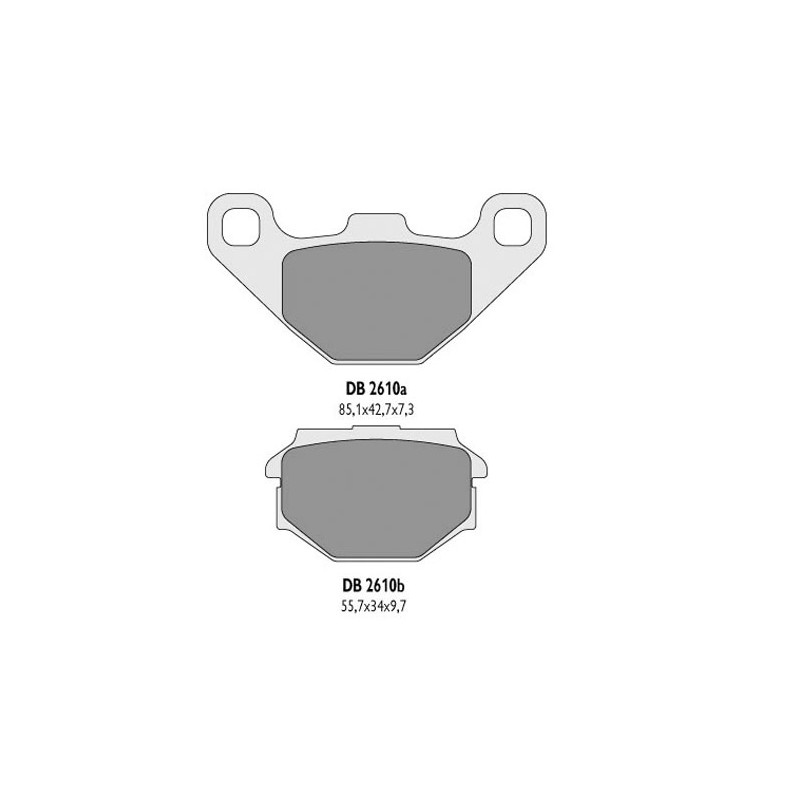Klocki hamulcowe DELTA BRAKING KH173 - zamienniki DB2610MX-D i DB2610QD-D