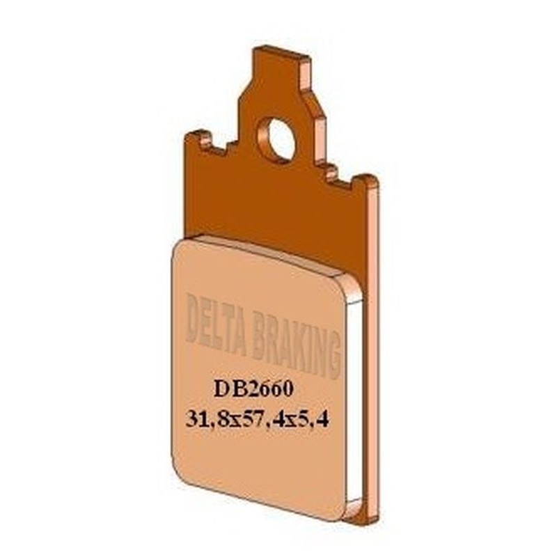 Klocki hamulcowe DELTA BRAKING KH116 do Aprilia AF-1 50, Yamaha DT 50R, Piaggio Free 50, Beta