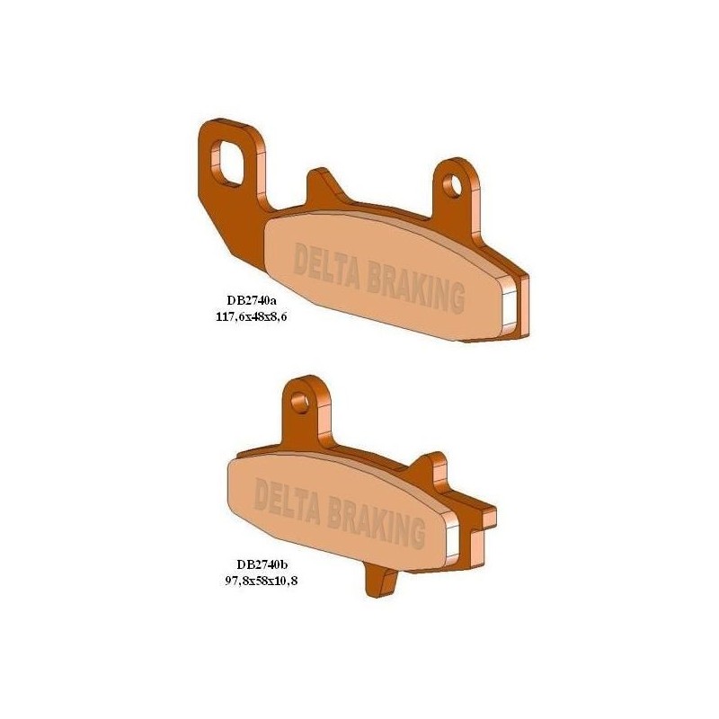 Klocki hamulcowe DELTA BRAKING KH147 - zamiennik DB2740MX-D oraz DB2740QD-D