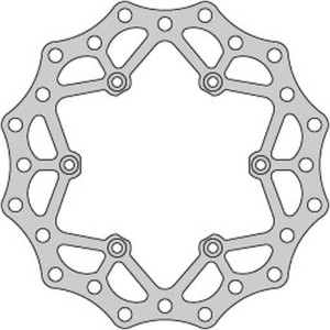 DELTA BRAKING TARCZA HAMULCOWA TYŁ KTM 2T/4T '91-21, HUSABERG, HUSQVARNA, GAS-GAS '21, WAVE ULTRA LIGHT (220X110X4MM) (6X6,5MM)