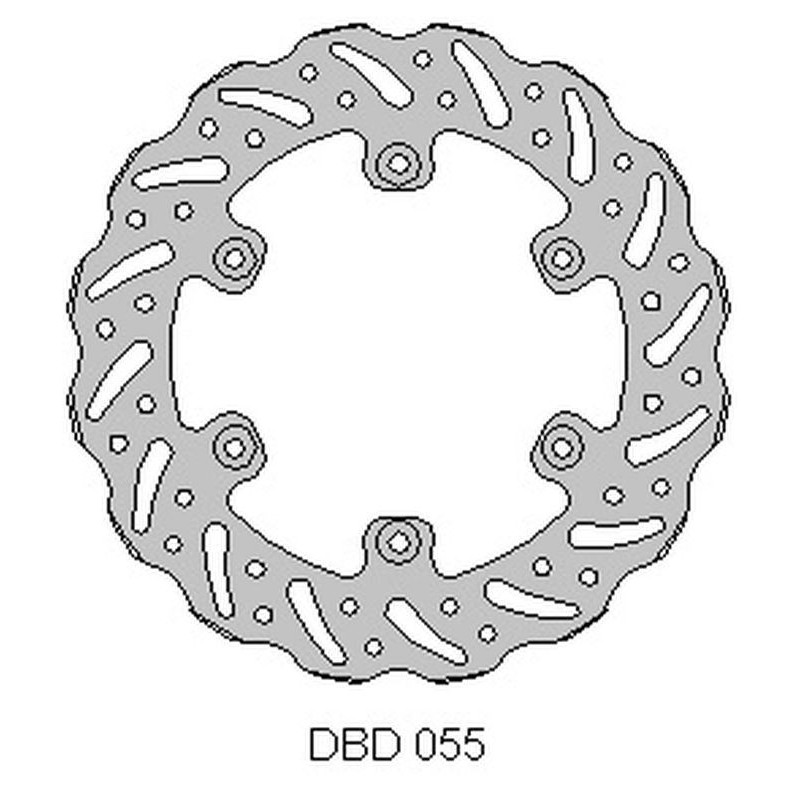 Tarcza hamulcowa tył Gas-Gas 125/200/250/300/450 '95-21, WAVE (220x108,2x4mm) (6x6,5mm) (NG1057)