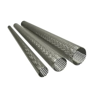 Rura perforowana do tłumika / końcówki wydechu średnica 22mm długość 400mm