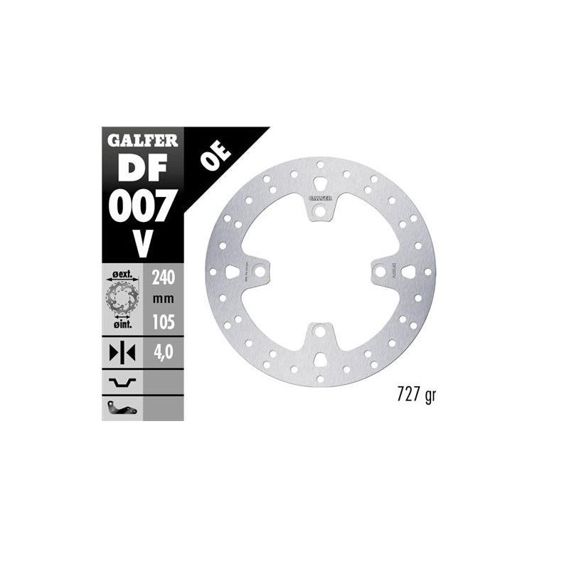 GALFER Tarcza hamulcowa tył Honda XL 600/650/700V Transalp '91-'07; CB 500 '97-'05; CB750 '92-'02; CB 900 Hornet '02-'07