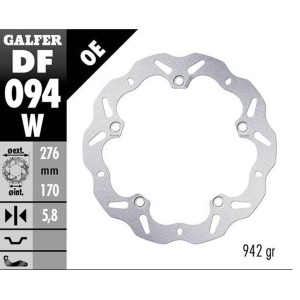 Tarcza hamulcowa przód Honda VFR 1200FA 10-13: VFR 1200X Crosstourer 12 (Wave Fixed) 276x170x5,8mm