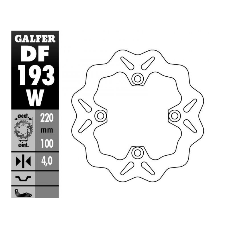 Tarcza hamulcowa tył Kawasaki ZX 6R (98-07), ER6, Z 750 - GALFER