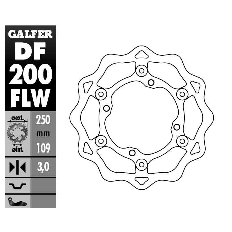 Tarcza hamulcowa GALFER do Kawasaki KXF 250/450 '06-, KLX 450 '07-