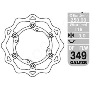 Tarcza hamulcowa Galfer 250mm do Suzuki RMZ 250 '07- oraz RMZ 450 '05-