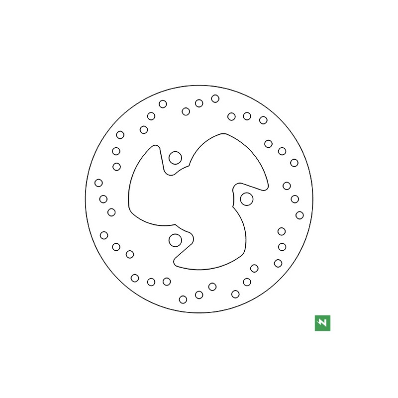 Tarcza hamulcowa tył do skutera Aprilia, CPI, Beta, Generic, Gilera, Peugeot, PGO, Sym, Yamaha (190x58x3,7)