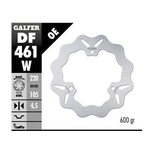 GALFER TARCZA HAMULCOWA TYŁ YAMAHA MT-03 '16-, YZF R3/R25 '15- (220MM) WAVE