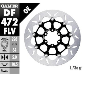 Tarcza hamulcowa GALFER do motocykli Aprilia, Cagiva, Indian, Moto Morini, Victory, Yamaha (298x64x5) Floating