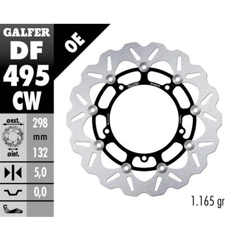 GALFER TARCZA HAMULCOWA PRZÓD YAMAHA FZ 6S FAZER '04-'07: XJ 6S DIVERSION '09-: MT 03 '06-: MT 07 '21-'23: MT 09 850/890