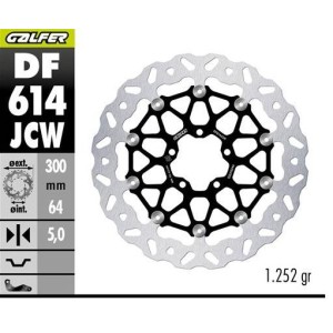 GALFER TARCZA HAMULCOWA PRZÓD KTM 990 DUKE '24- (WAVE FLOATING) (300X64X5MM)
