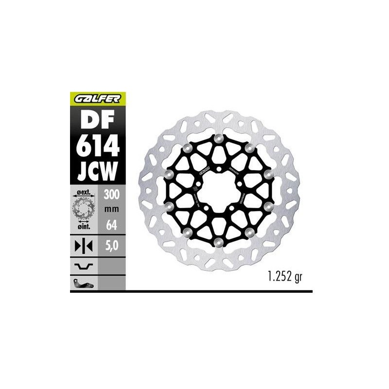 GALFER TARCZA HAMULCOWA PRZÓD KTM 990 DUKE '24- (WAVE FLOATING) (300X64X5MM)