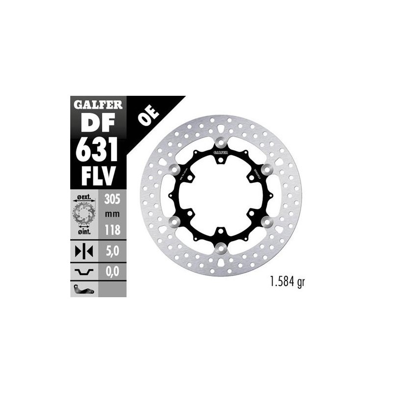 Tarcza hamulcowa przód BMW K100/K1100/R850/R1100 305x118x5