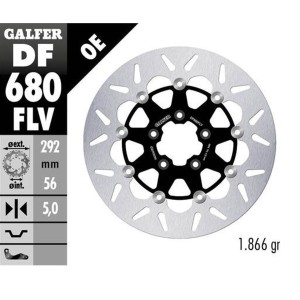 GALFER TARCZA HAMULCOWA PRZÓD HARLEY-DAVIDSON (292X56X5) PŁYWAJĄCA - Sklep Motoryzacyjny