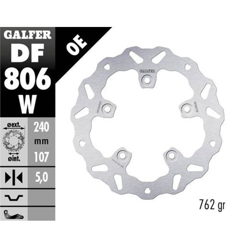 Tarcza hamulcowa tył KTM 790 Duke 18-23: 890 Duke 21-23 (Wave Fixed)