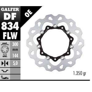 GALFER TARCZA HAMULCOWA PRZÓD HARLEY-DAVIDSON (300X144X5) PŁYWAJĄCA - Sklep motoryzacyjny