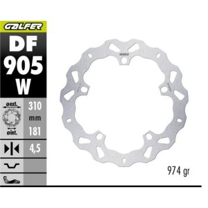 GALFER TARCZA HAMULCOWA PRZÓD BMW R 1300GS ADVENTURE '23-'25 (WAVE DISC) (310X181X4.5MM)