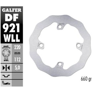 GALFER TARCZA HAMULCOWA TYŁ SHERCO SE/SEF 250/300/450 '14-, SE 125 '21-, SE-R 2.5/3.0 ISID
